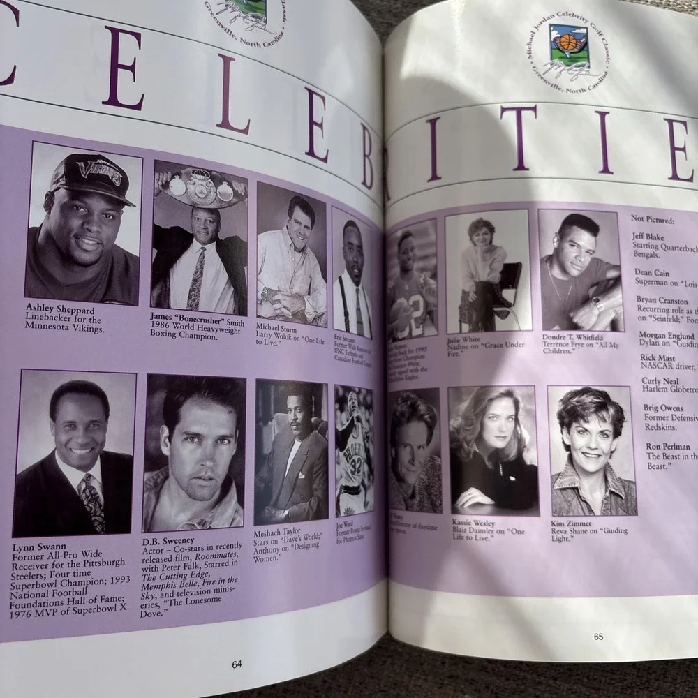 Michael Jordan 1995‎ Celebrity Golf Invitational Program North Carolina